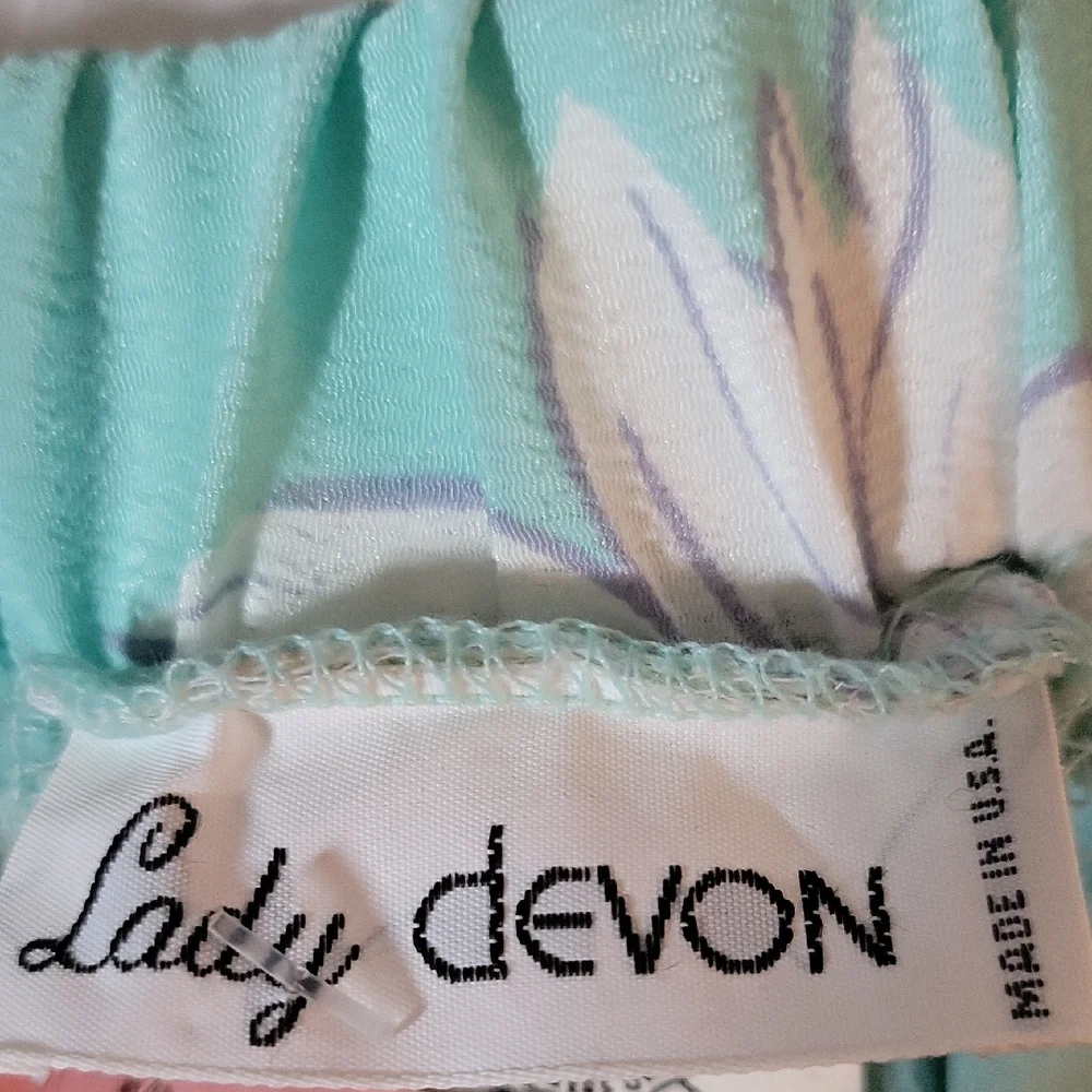 Pleated Blue and Green Midi Skirt for Casual Resort Wear - Picture 2 of 9